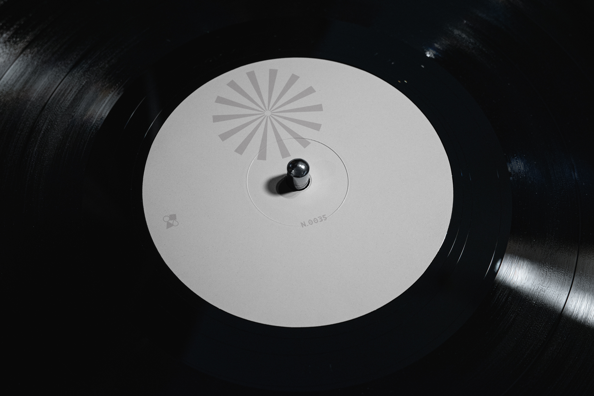 LP label 02 vinyl record mockup